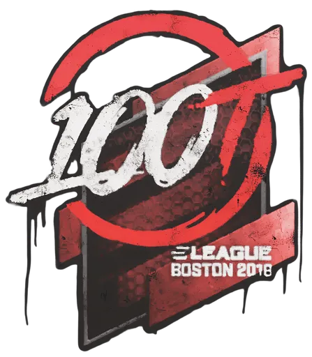 Versiegeltes Graffito | 100 Thieves | Boston 2018