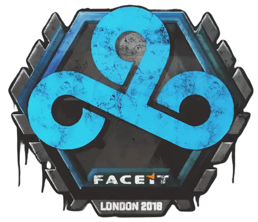 Versiegeltes Graffito | Cloud9 | London 2018