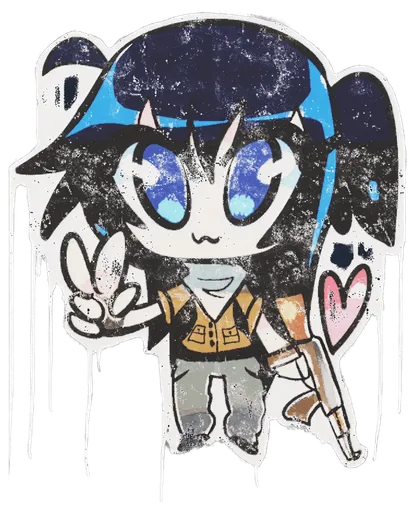 Versiegeltes Graffito | Kawaii Killer Terrorist