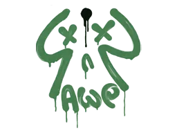 Versiegeltes Graffito | Rückstoß– AWP (Dschungelgrün)