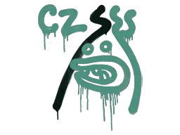 Versiegeltes Graffito | Rückstoß – CZ-75 (Froschgrün)