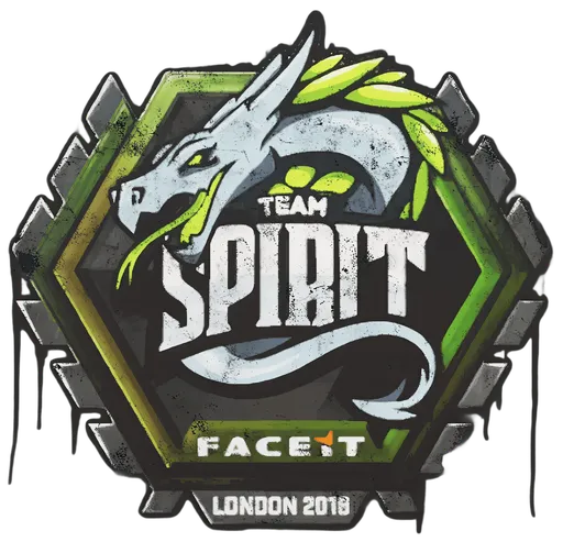 Versiegeltes Graffito | Team Spirit | London 2018