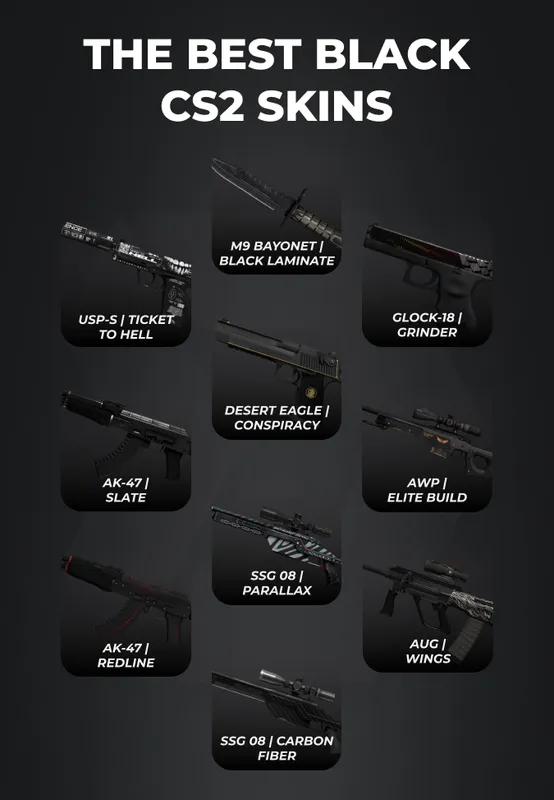 best black cs2 skins