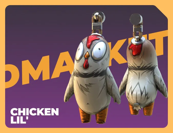 Chicken Lil' charm
