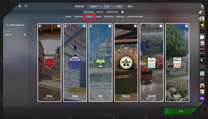 Wingman mode in CS2