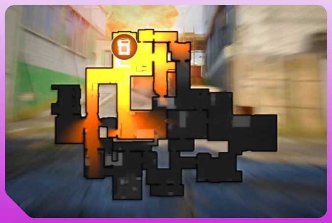 The CS2 screenshot shows the C4 bomb planted on the map Cache. The image illustrates an article about the July 2026 Counter-Strike 2 update, which brought changes to the C4 explosion. 