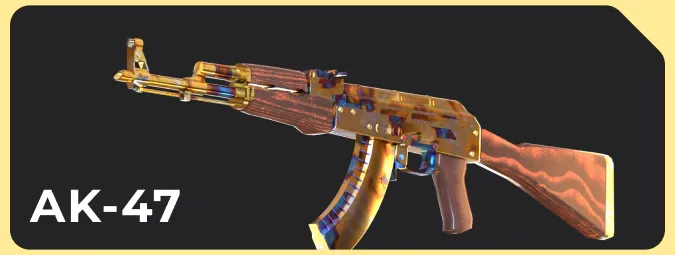 AK-47 Case Hardened Gold Gem
