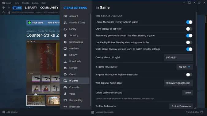 FPS in Steam