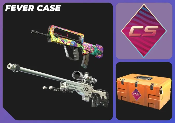 Fever Case in cs2 and Covert skins