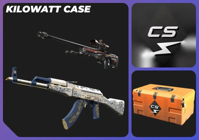Kilowatt Case in cs2 and Covert skins