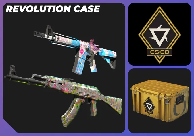 Revolution Case in cs2 and Covert skins