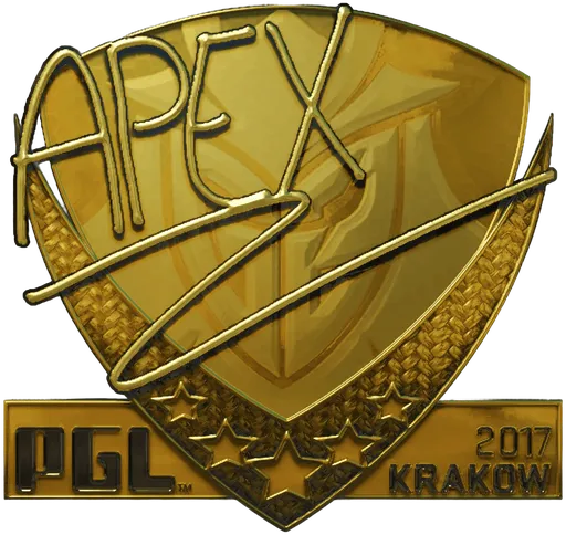 Aufkleber | apEX (Gold) | Krakau 2017