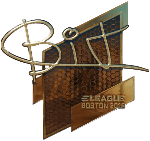 Aufkleber | BIT (Gold) | Boston 2018