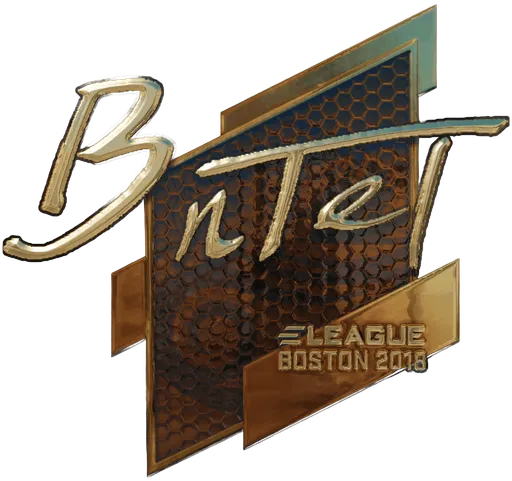 Aufkleber | BnTeT (Gold) | Boston 2018