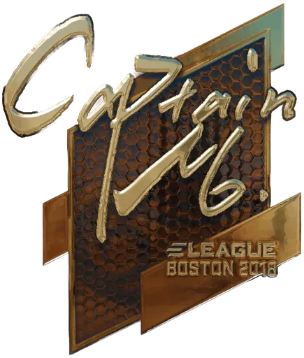 Aufkleber | captainMo (Gold) | Boston 2018