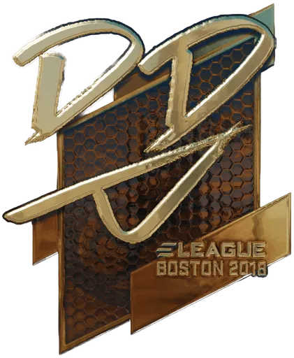 Aufkleber | DD (Gold) | Boston 2018