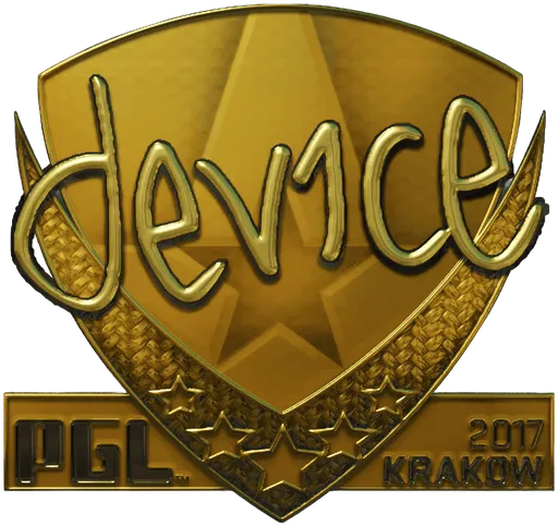 Aufkleber | device (Gold) | Krakau 2017
