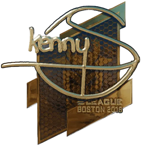 Aufkleber | kennyS (Gold) | Boston 2018