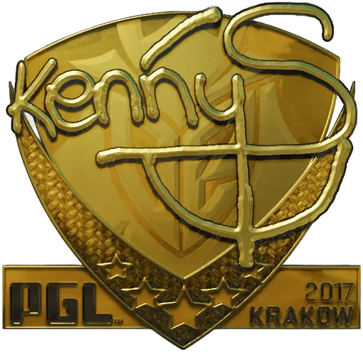 Aufkleber | kennyS (Gold) | Krakau 2017