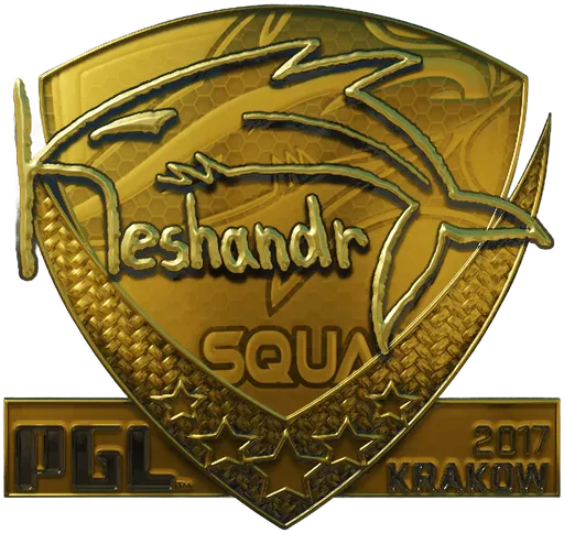 Aufkleber | keshandr (Gold) | Krakau 2017