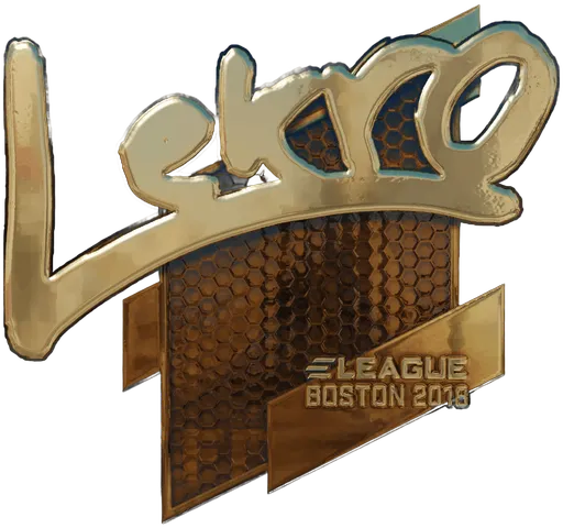 Aufkleber | Lekr0 (Gold) | Boston 2018