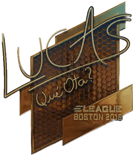 Aufkleber | LUCAS1 (Gold) | Boston 2018
