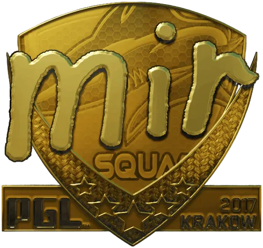 Aufkleber | mir (Gold) | Krakau 2017