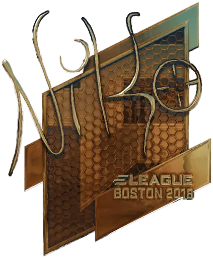 Aufkleber | NiKo (Gold) | Boston 2018