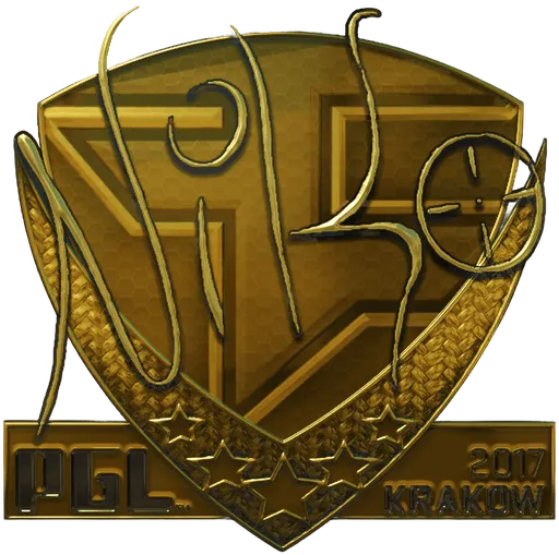 Aufkleber | NiKo (Gold) | Krakau 2017