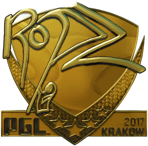 Aufkleber | ropz (Gold) | Krakau 2017