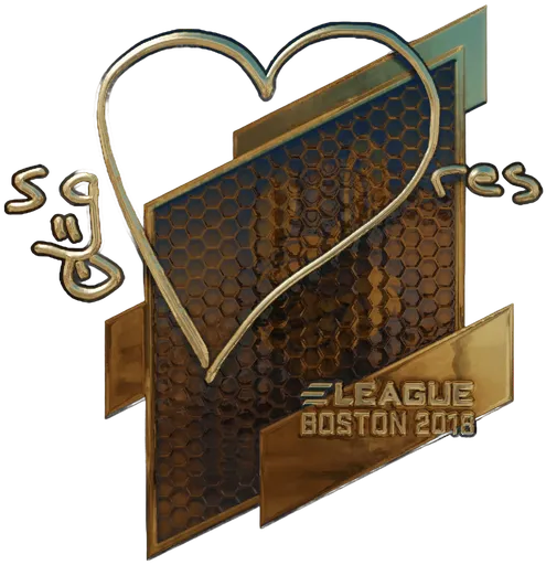 Aufkleber | seang@res (Gold) | Boston 2018