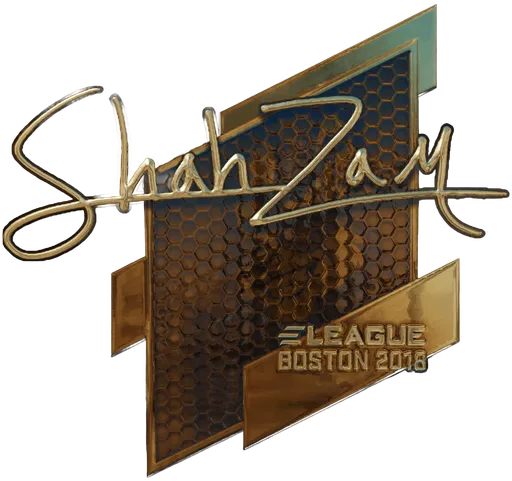 Aufkleber | ShahZaM (Gold) | Boston 2018