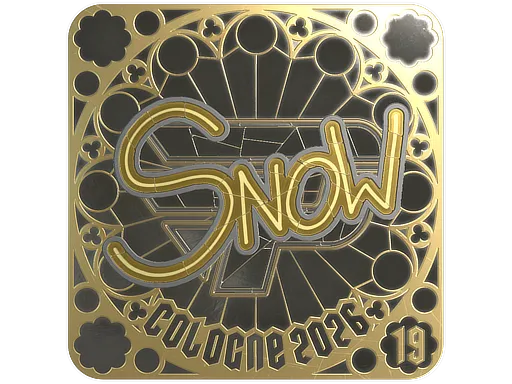 Aufkleber | snow (Gold, Endplatzierung) | Köln 2026