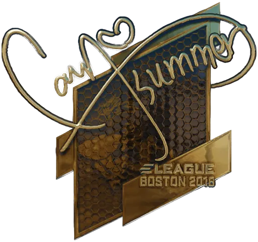 Aufkleber | Summer (Gold) | Boston 2018