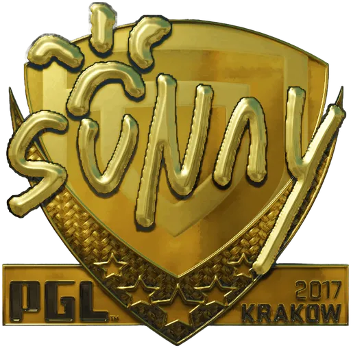 Aufkleber | suNny (Gold) | Krakau 2017