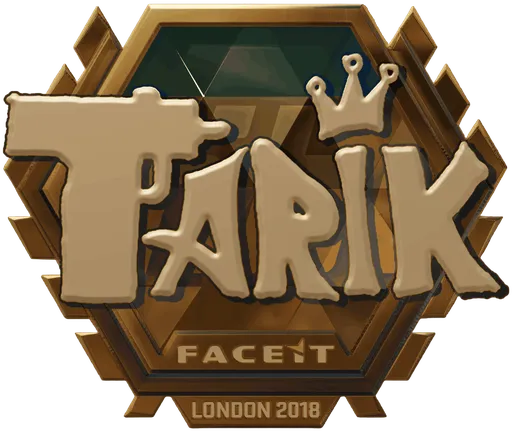 Aufkleber | tarik (Gold) | London 2018