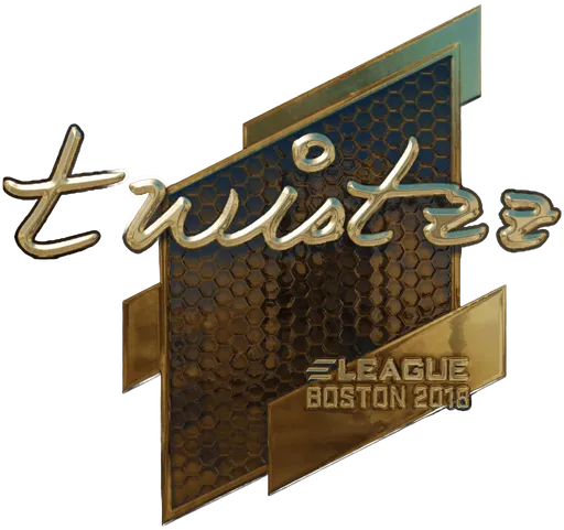 Aufkleber | Twistzz (Gold) | Boston 2018