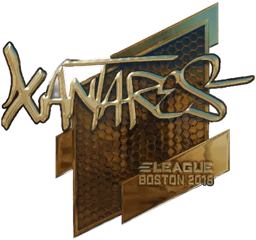 Aufkleber | XANTARES (Gold) | Boston 2018
