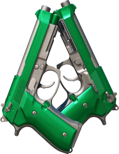 Dual Berettas Emerald Skin