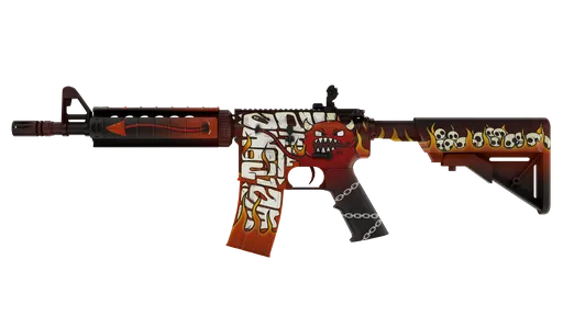 m4a4 hellfire CS2 skin