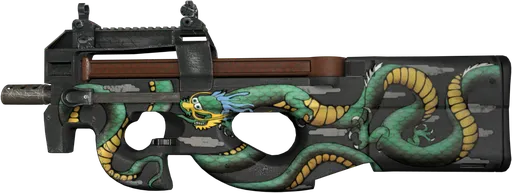 P90 Emerald Dragon Skin