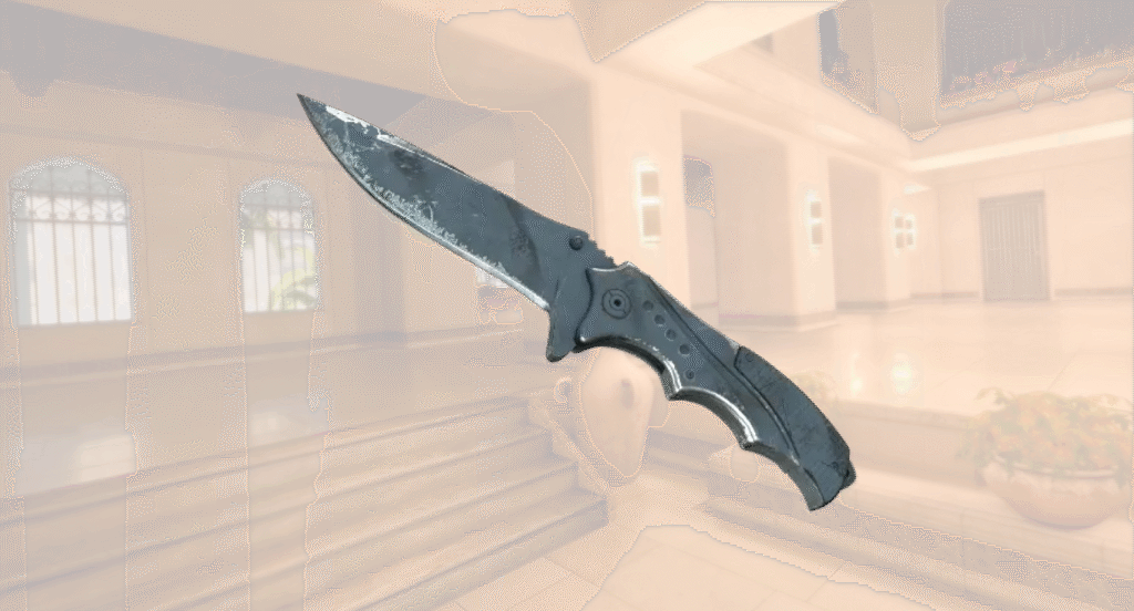 Nomad Knife Night Stripe battle scarred