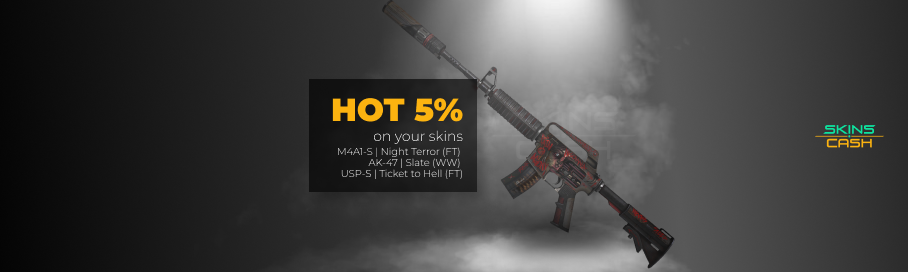 New hot +5% for your skins