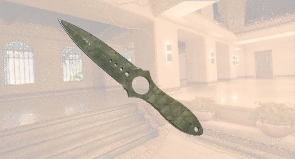 skeleton knife safari mesh battle scarred