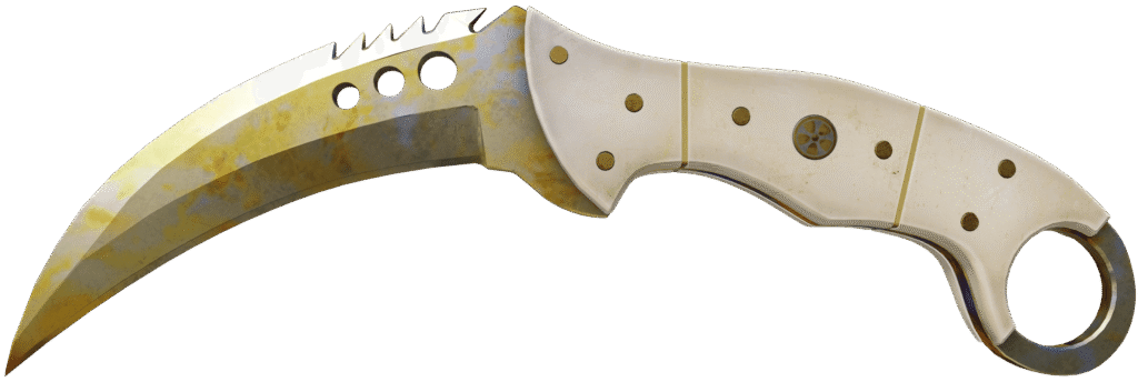 Talon Knife Case Hardened gold gem