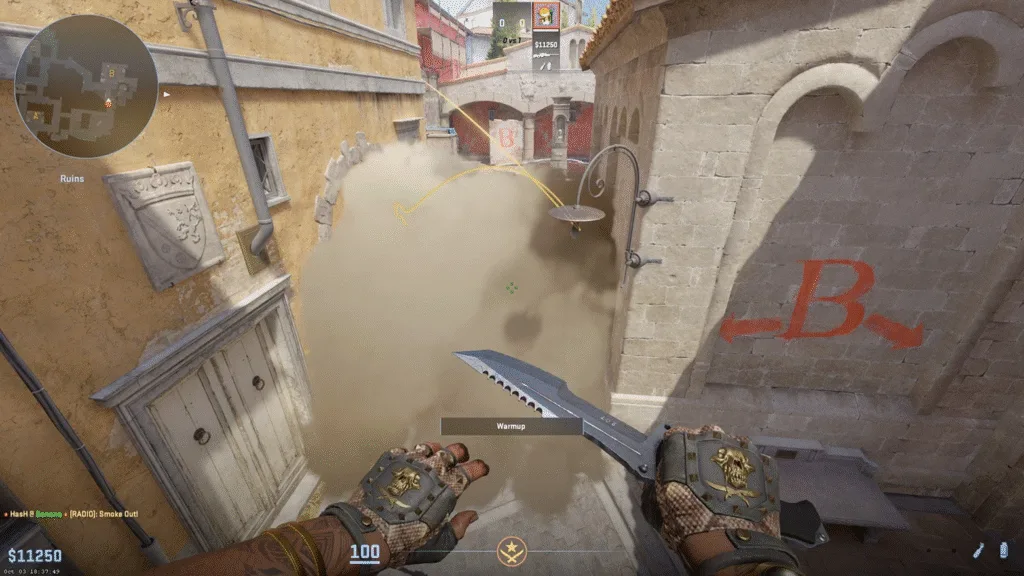 Inferno Bomb Site B Smoke
