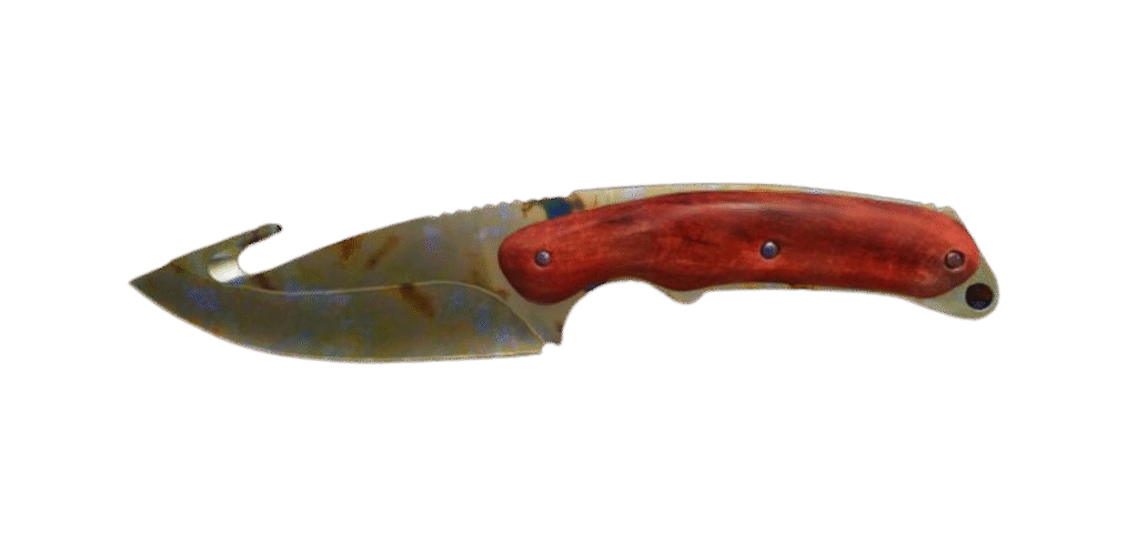 Gut Knife Case Hardened gold gem