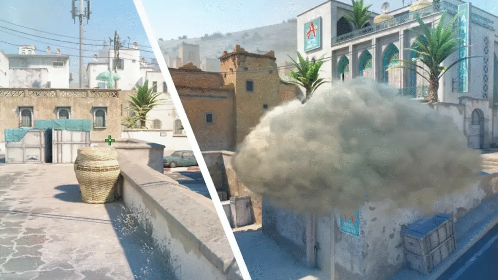 cs2 Dust2 A site smoke 