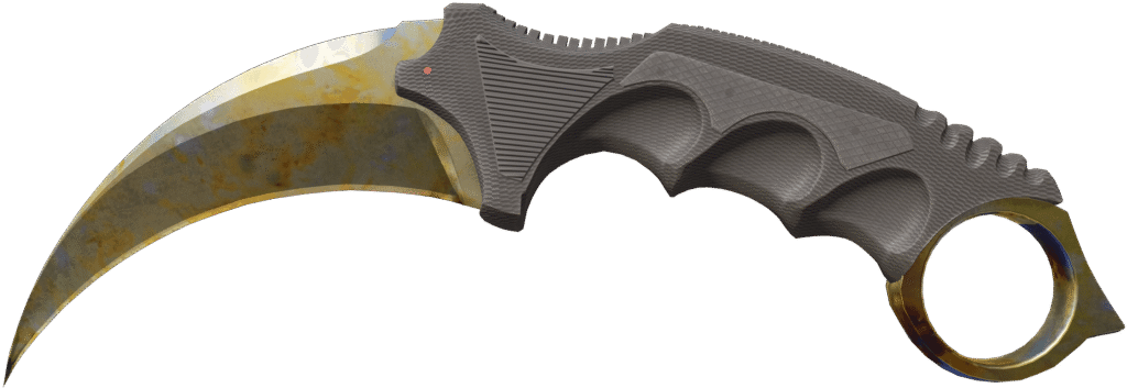 Karambit Case Hardened Gold Gem